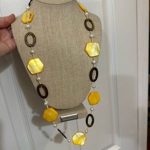 Premier brown and yellow necklace